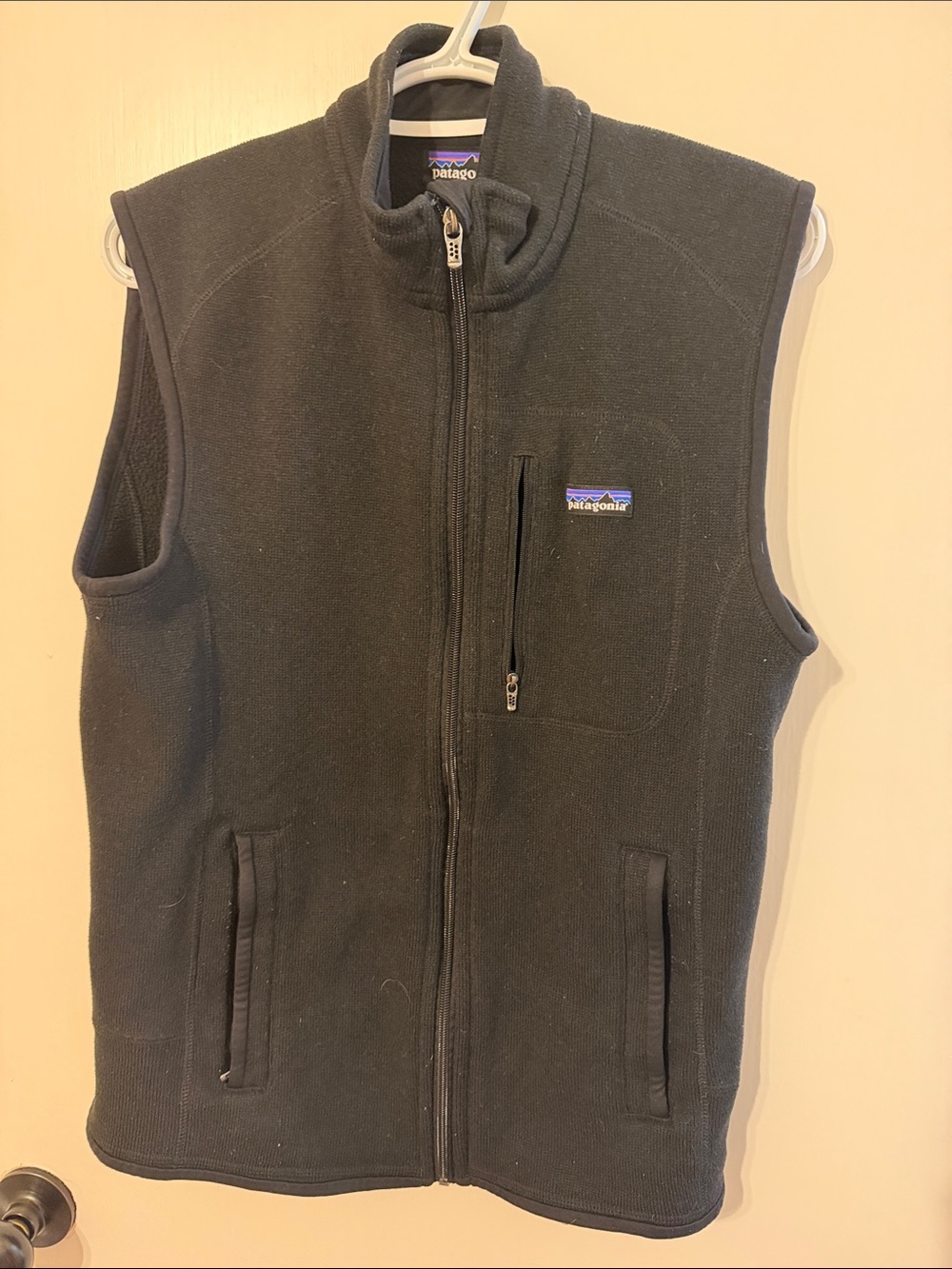 Patagonia Men’s Black Full-Zip Fleece Vest